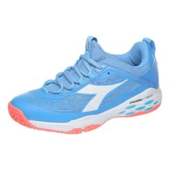 Diadora Speed Blushield Fly AG Allcourtschuh Damen - Hellblau, Weiß 12 Diadora Speed Blushield Fly AG Allcourtschuh Damen - Hellblau, Weiß -Tennisausrüstung 00103000 0 6