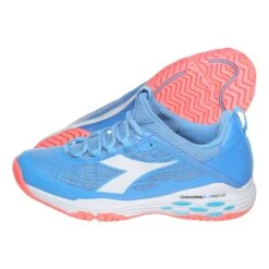 Diadora Speed Blushield Fly AG Allcourtschuh Damen - Hellblau, Weiß 17 Diadora Speed Blushield Fly AG Allcourtschuh Damen - Hellblau, Weiß -Tennisausrüstung 00103000 0 7