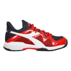 Diadora B.Icon 2 AC Allcourtschuh Kinder - Dunkelblau, Rot -Tennisausrüstung 00307000 0 1