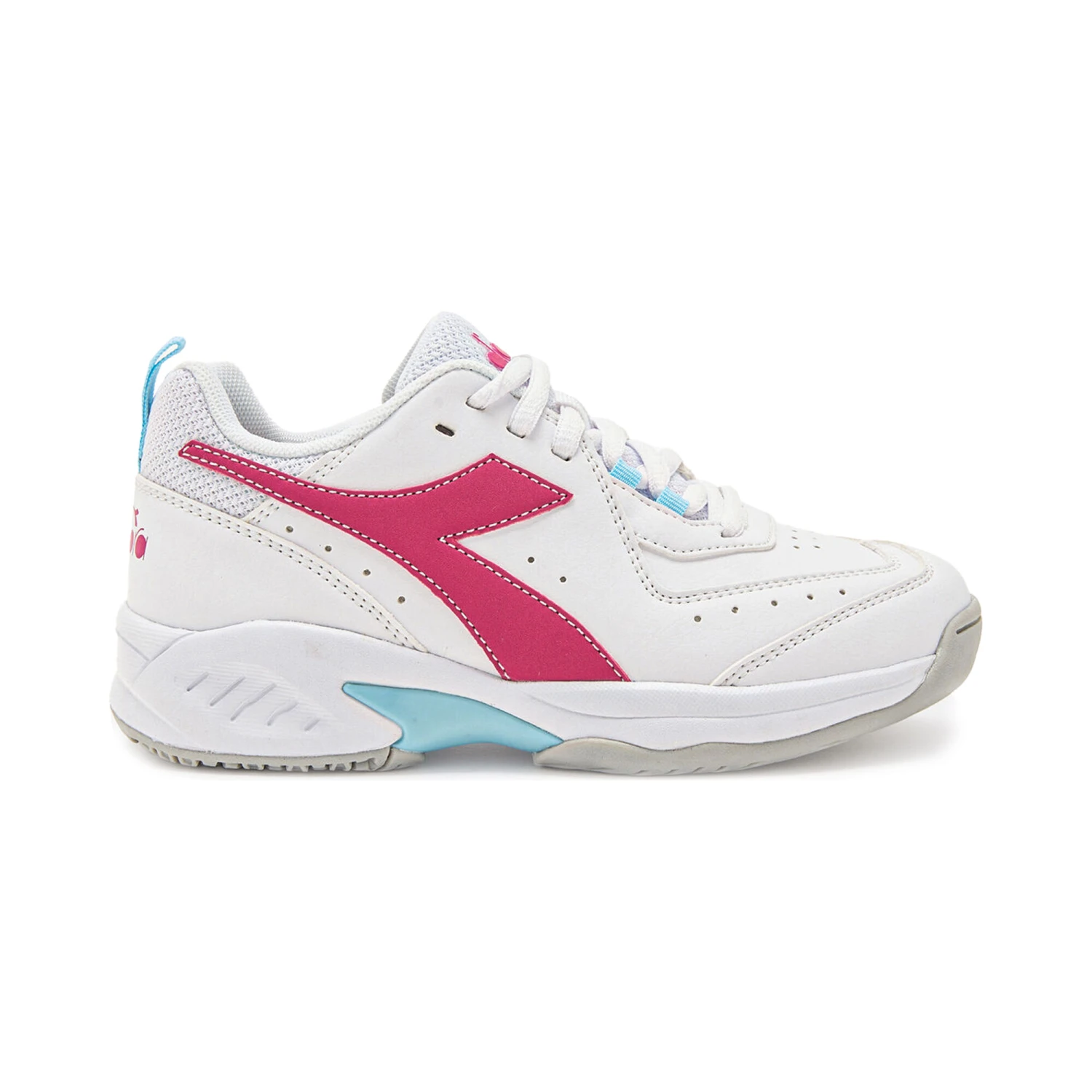 Diadora S. Challenge 5 SL AC Allcourtschuh Kinder - Weiß, Pink 4 Diadora S. Challenge 5 SL AC Allcourtschuh Kinder - Weiß, Pink – Bild 2