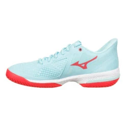 Mizuno Wave Exceed Tour 5 Allcourtschuh Damen - Türkis, Koralle