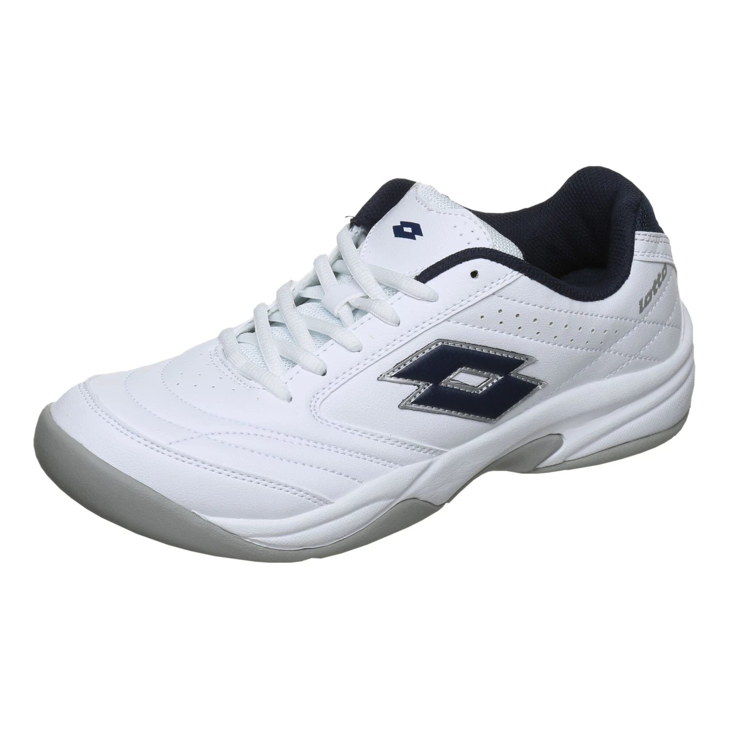 Lotto VIII SI Indoor Teppichschuh Herren - Weiß, Dunkelblau 4 Lotto VIII SI Indoor Teppichschuh Herren - Weiß, Dunkelblau – Bild 2