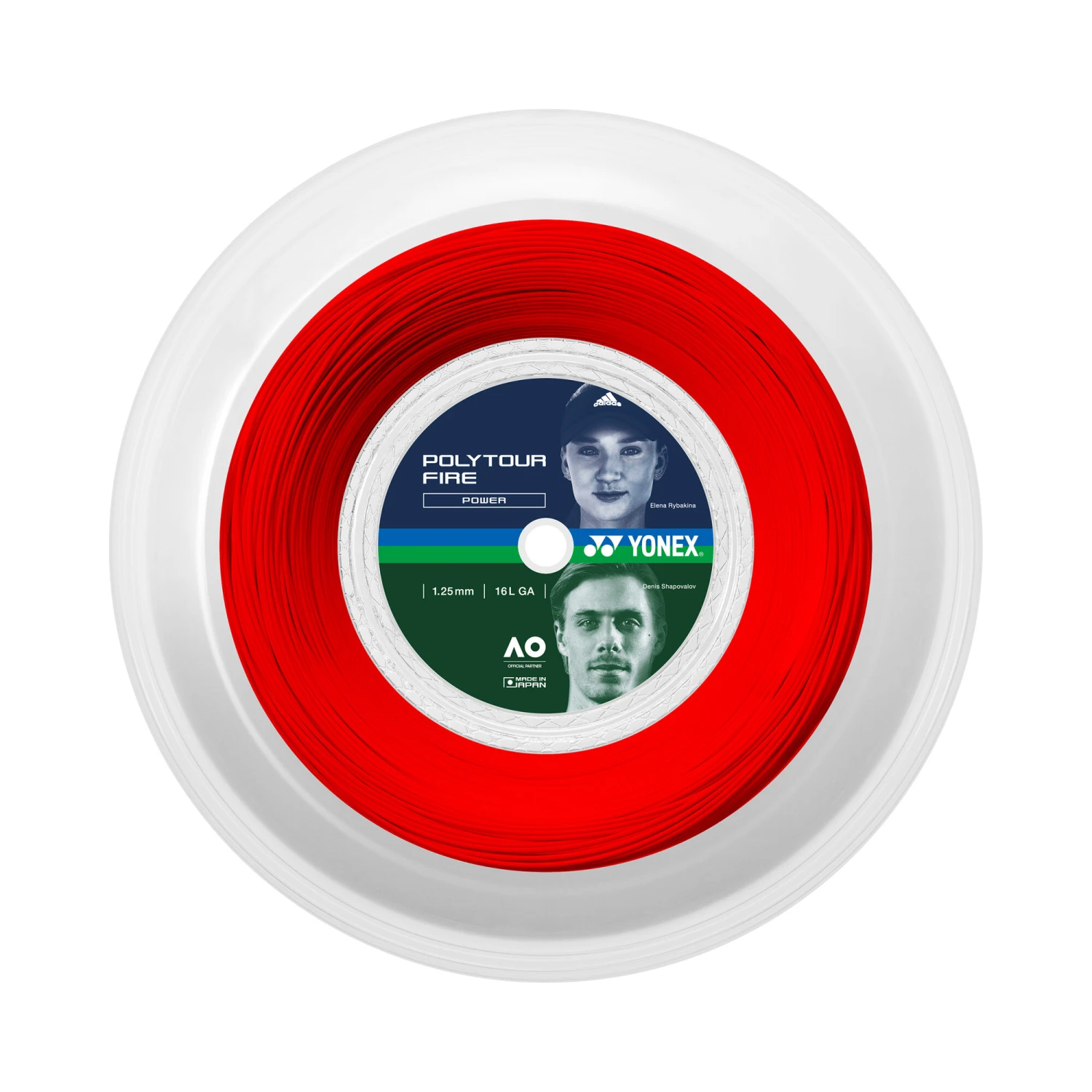 YONEX Poly Tour Fire Saitenrolle 200m - Rot 3 YONEX Poly Tour Fire Saitenrolle 200m - Rot