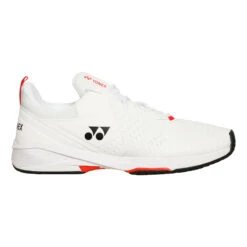 YONEX Power Cushion Sonicage 3 Allcourtschuh Herren - Weiß, Rot -Tennisausrüstung 01408000 0 1