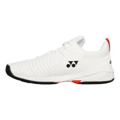 YONEX Power Cushion Sonicage 3 Allcourtschuh Herren - Weiß, Rot -Tennisausrüstung 01408000 0 3
