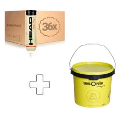 Head Instinct 36x 4er Dose Im Karton, Plus Balleimer, Rund