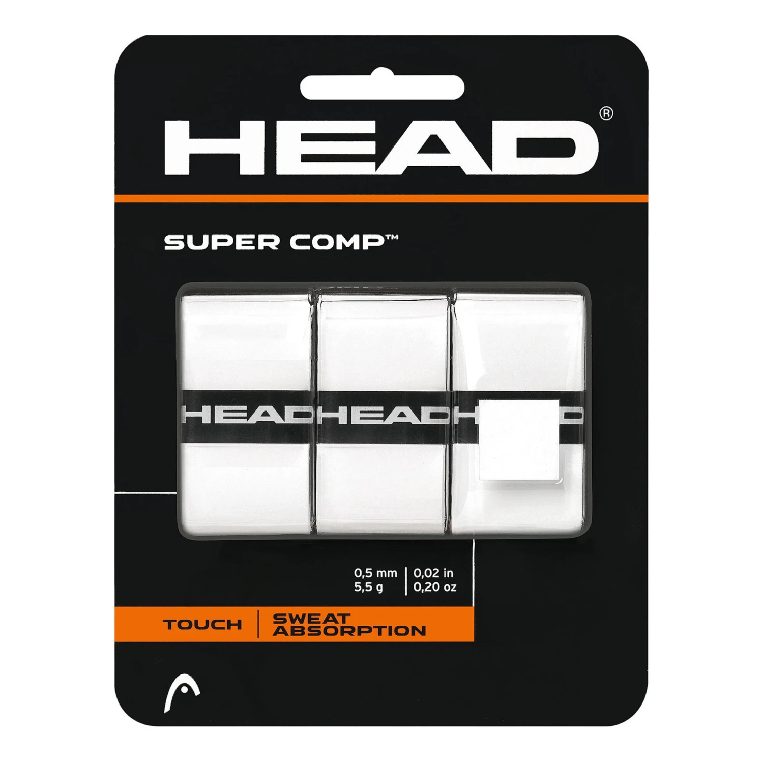 Head Super Comp 3er Pack - Weiß 3 Head Super Comp 3er Pack - Weiß