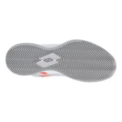 Lotto Mirage 100 Sandplatzschuh Damen - Weiß, Rot -Tennisausrüstung 01598000 0 5