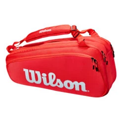 Wilson Super Tour Schlägertasche 6er - Rot, Weiß 13 Wilson Super Tour Schlägertasche 6er - Rot, Weiß -Tennisausrüstung 0220700000 0 1