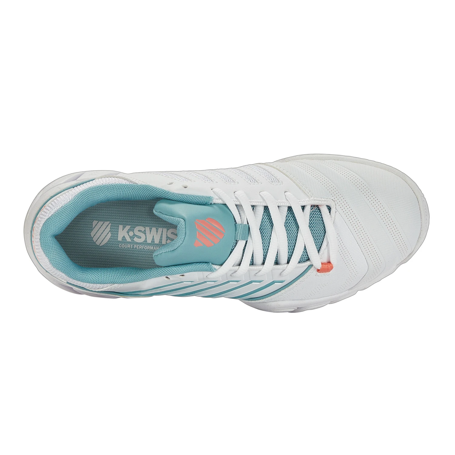 K-Swiss Big-Shot Light 4 Allcourtschuh Damen - Weiß, Mint 4 K-Swiss Big-Shot Light 4 Allcourtschuh Damen - Weiß, Mint – Bild 2