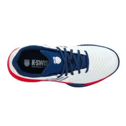 K-Swiss Express Light 3 Allcourtschuh Herren - Weiß, Rot -Tennisausrüstung 02247000 0 4