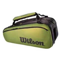 Wilson Blade Super Tour Schlägertasche 15er - Schwarz, Grün -Tennisausrüstung 0225600000 0 1