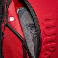 Wilson Clash Super Tour Rucksack - Rot -Tennisausrüstung 0227800000 16