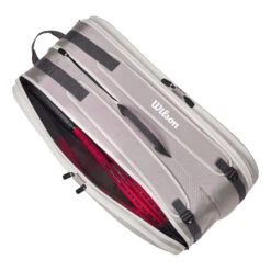 Wilson Tour Schlägertasche 12er - Grau -Tennisausrüstung 0235200000 10