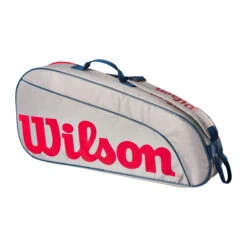 Wilson Junior Schlägertasche 3er - Grau, Rot -Tennisausrüstung 0236800000 0 3