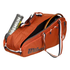 Wilson Roland Garros Team Schlägertasche 6er - Orange -Tennisausrüstung 0237300000 10
