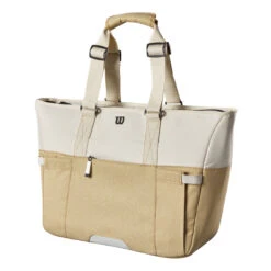 Wilson Women's Tote Sporttasche - Weiß, Khaki -Tennisausrüstung 0238500000 000