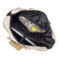 Wilson Women's Tote Sporttasche - Weiß, Khaki -Tennisausrüstung 0238500000 16