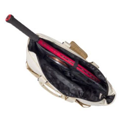 Wilson Women's Tote Sporttasche - Weiß, Khaki -Tennisausrüstung 0238500000 17