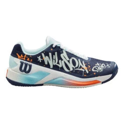 Wilson Rush Paris Pro 4.0 Sandplatzschuh Herren - Dunkelblau, Mehrfarbig -Tennisausrüstung 02578000 0 1
