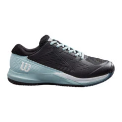 Wilson Rush Pro Ace Sandplatzschuh Damen - Schwarz, Hellblau 10 Wilson Rush Pro Ace Sandplatzschuh Damen - Schwarz, Hellblau -Tennisausrüstung 02611000 0 1
