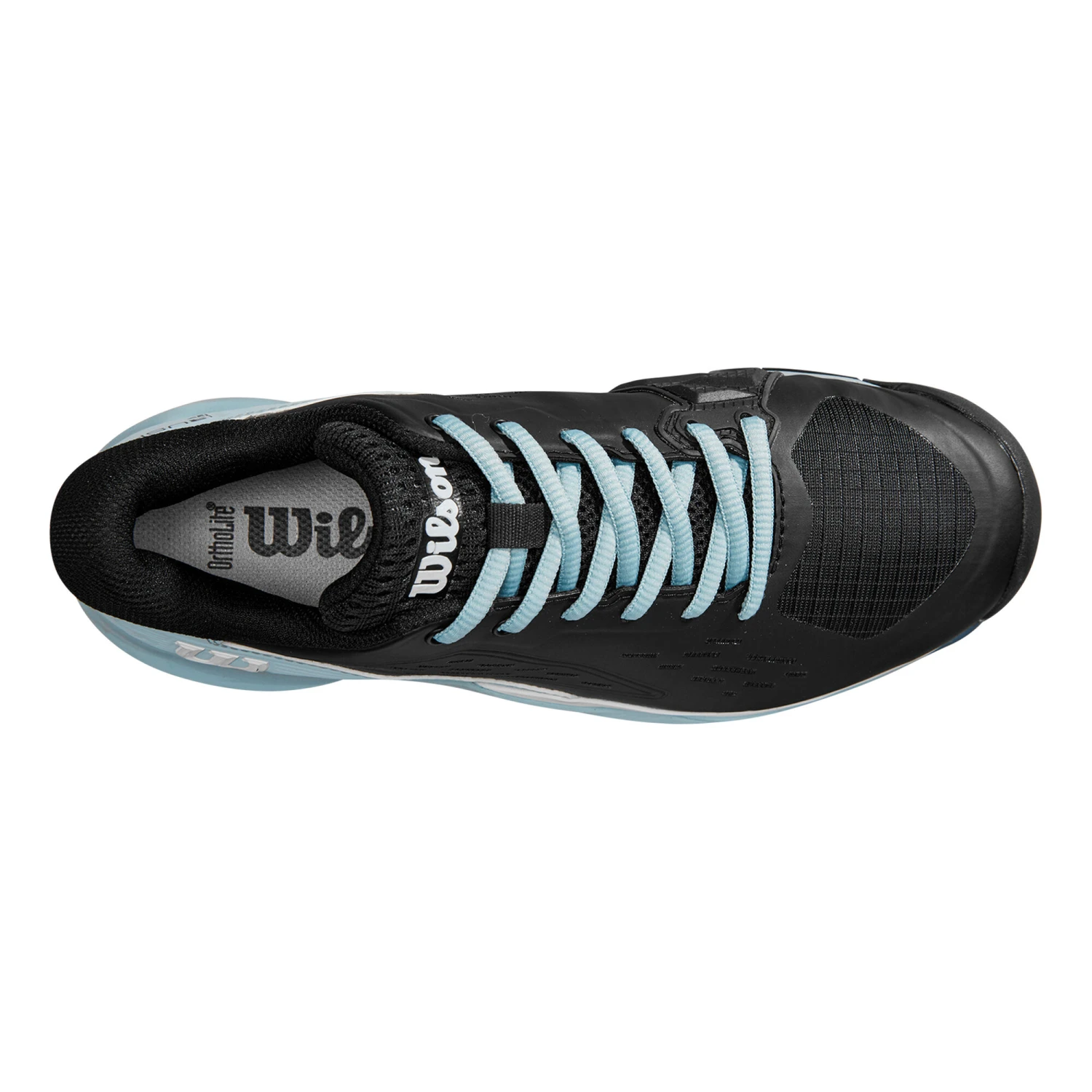 Wilson Rush Pro Ace Sandplatzschuh Damen - Schwarz, Hellblau 3 Wilson Rush Pro Ace Sandplatzschuh Damen - Schwarz, Hellblau