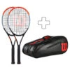 Wilson 2x Clash 100 Plus Schlägertasche -Tennisausrüstung 03870000 000