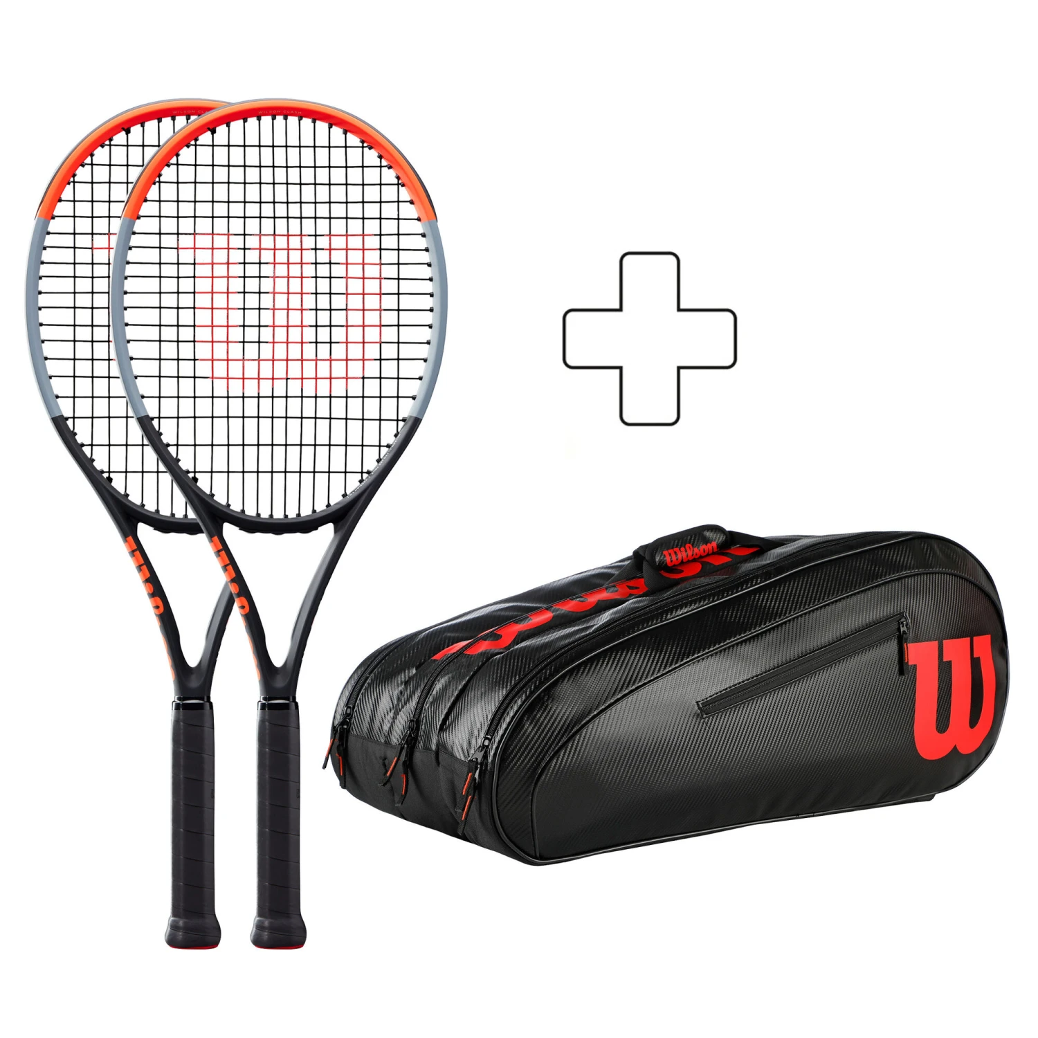 Wilson 2x Clash 100 Plus Schlägertasche 2 Wilson 2x Clash 100 Plus Schlägertasche
