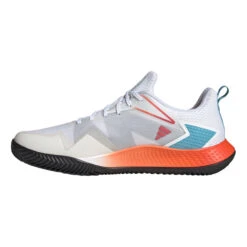 ADIDAS Defiant Speed Sandplatzschuh Herren - Weiß, Orange -Tennisausrüstung 05750000 0 3