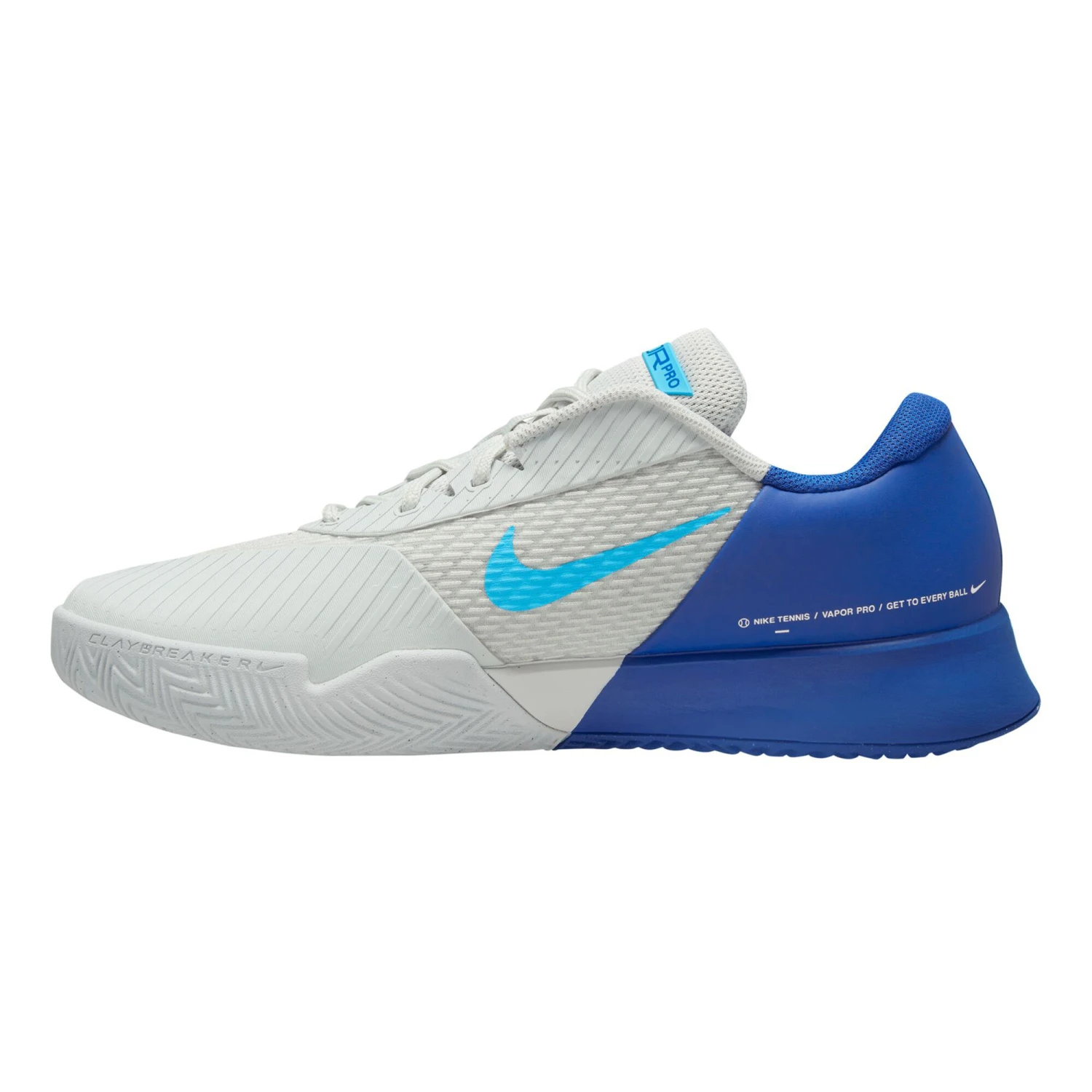 Nike Air Zoom Vapor Pro 2 Sandplatzschuh Herren - Weiß, Blau 6 Nike Air Zoom Vapor Pro 2 Sandplatzschuh Herren - Weiß, Blau – Bild 4